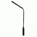 Узкий гиперкардиоидный конденсаторный микрофон на полужесткой стойке, 3-штырьковый XLR-разъем "папа". RF-защита. Длина 440 мм. Цвет черный