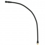 Кардиоидный конденсаторный микрофон на гибкой стойке типа «гусиная шея», открытый выход M10 Stud. Длина 400 мм. Цвет черный