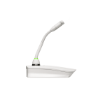 Настольная беспроводная база для микрофона с гусиной шеей MX4xxLP. Цвет белый