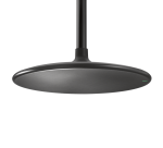 Круглый потолочный микрофонный массив, технология Automatic Coverage, многоцветный светодиод, выход кабеля в зависимости от крепления, разъем RJ45, чёрного цвета