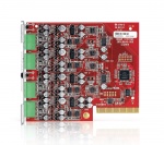 Карта аналоговых входов для установки в Tesira SERVER и SERVER-IO. 4 микрофонных/линейных входа.