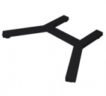 Основание напольной стойки (К-стиль), возможность крепления роликов, для дисплеев до 50", цвет - черный