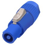 Разъём питания входной 3-контактный папа POWERCON, синий