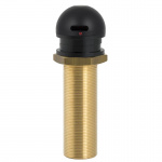 Микрофон кнопочного типа врезной конденсаторный микрофон - надежный корпус из латуни. Цвет черный