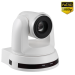 Поворотная FullHD камера для конференций с улучшенной новой матрицей, 1080p/60, 20х оптический zoom, 1/2,8", выход Component, DVI, 3G-SDI, C-Video, скорость вращения 300°, белого цвета