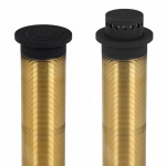 Моторизованный, всенаправленный, конденсаторный микрофон, врезной с прямыми краями, встроенный PPA,  RF-защита, 2-х метровый кабель без аудио разъёма, кабель управления с RJ45, цвет черный.