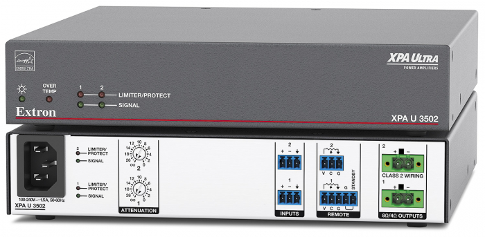 Extron XPA U 3502 - 2-канальный усилитель, 350 Вт при 8 или 4 Ом Extron XPA U 3502 - 2-канальный усилитель, 350 Вт при 8 или 4 Ом