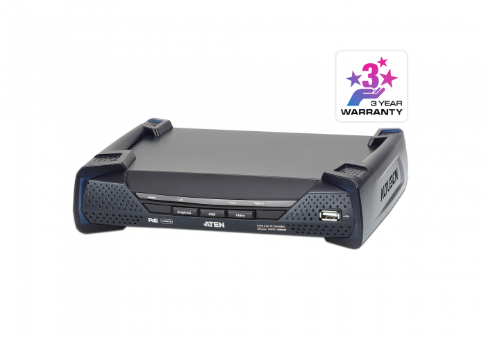 Aten KE8952R - 4K HDMI Single Display KVM over IP Приемник с PoE Aten KE8952R - 4K HDMI Single Display KVM over IP Приемник с PoE