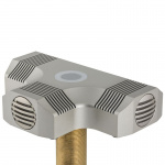 Трехэлементный конденсаторный микрофон для установки на поверхности стола с полукардиоидной характеристикой. С двухцветным halo-кольцом и сенсорным выключателем для дистанционного переключения от DSP. Цвет никель