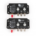 Одноканальный приемо-передатчик радиосигнала до антенн через оптоволокно. Комплект: 1 приемник, 1 передатчик