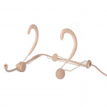 Головной конденсаторный суперкардиоидный микрофон, разъем TA4F (для радиосистем), цвет телесный