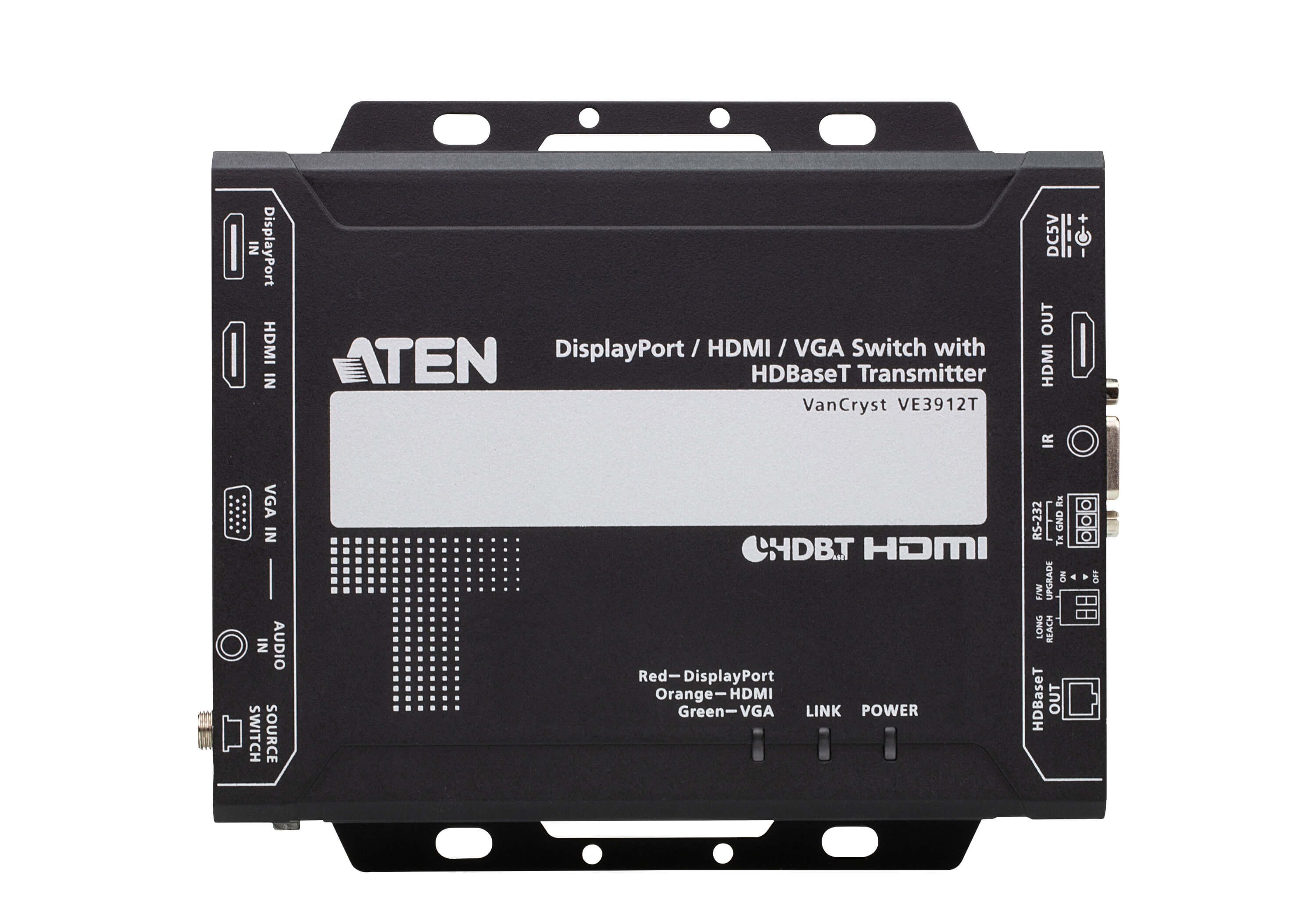 Aten VE3912T- DisplayPort/HDMI/VGA Коммутатор с HDBaseT передатчиком -03 Aten VE3912T- DisplayPort/HDMI/VGA Коммутатор с HDBaseT передатчиком -03