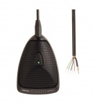 Плоский настольный микрофон со светодиодным индикатором, суперкардиоидная ДН,  кабель без разъема, черный цвет