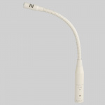 Кардиоидный конденсаторный микрофон на гибкой стойке типа «гусиная шея», с RF-защитой, разъем 3 Pin Male XLR. Длина 280 мм. Цвет белый