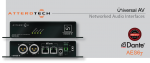 4 канальный Dante в AES3 конвертер