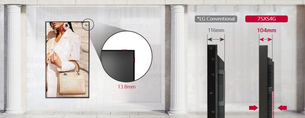 Lg 75XS4G - Эффективное использование пространства Lg 75XS4G - Эффективное использование пространства