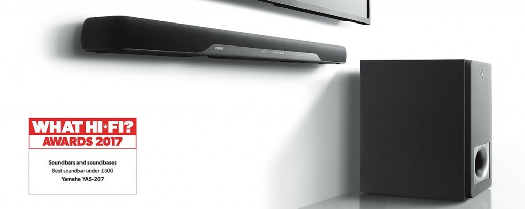 Саундбар Yamaha YAS-207 признан лучшим по версии What HiFi Awards 2017 Саундбар Yamaha YAS-207 признан лучшим по версии What HiFi Awards 2017