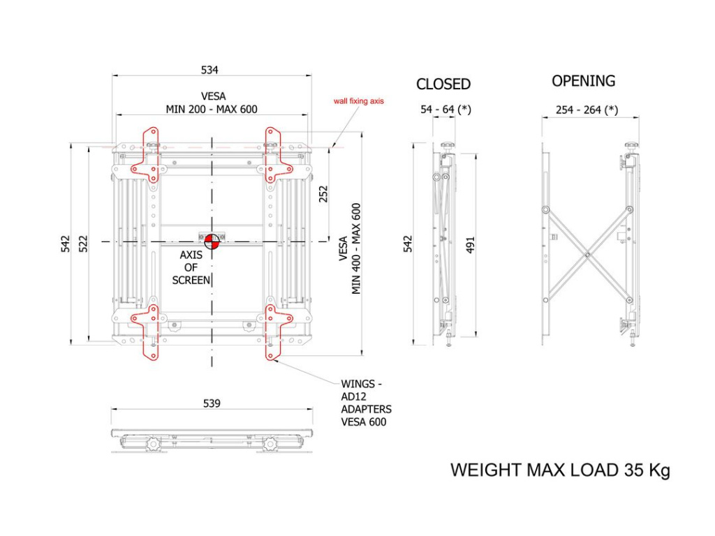 Multibrackets M9967 выдвижной кронштейн для видеостены Multibrackets M9967 выдвижной кронштейн для видеостены