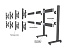 Multibrackets M3682 - Соединитель для настенных направляющих для видеостены-03