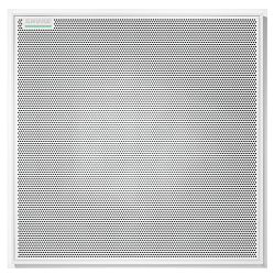 Квадратный потолочный микрофонный массив, технология Automatic Coverage, многоцветный светодиод, разъем RJ45, белого цвета