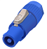 Разъём питания входной 3-контактный папа POWERCON, синий